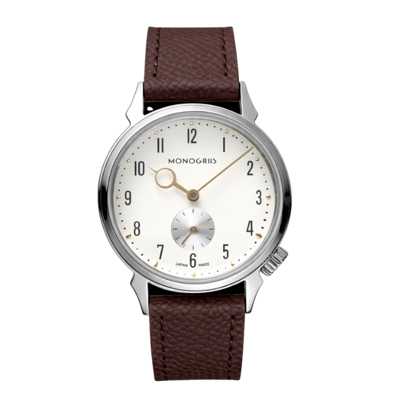 【Now Available for Pre-Order / Shipping Scheduled for Late June】 RESTA R50-001 Automatic Small Seconds Watch – 36mm Ivory Dial, Gold Hands, High-Domed Sapphire Crystal