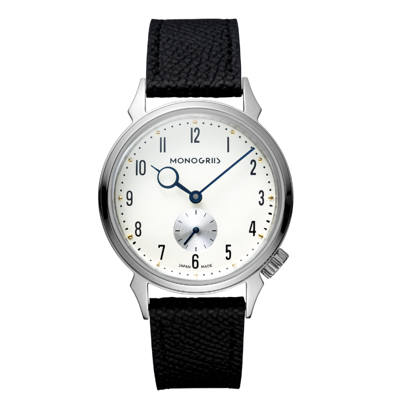 【Now Available for Pre-Order / Shipping Scheduled for Late June】 RESTA R50-001 Automatic Small Seconds Watch – 36mm Ivory Dial, Blue Hands, High-Domed Sapphire Crystal